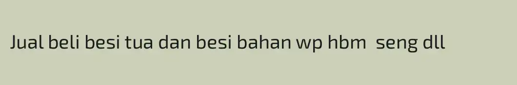 Jual beli besi tua dan besi bahan wp hbm  seng dll